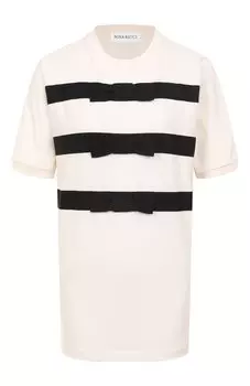 Хлопковая футболка Nina Ricci