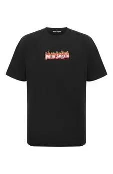 Хлопковая футболка Palm Angels