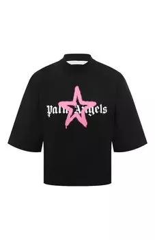 Хлопковая футболка Palm Angels