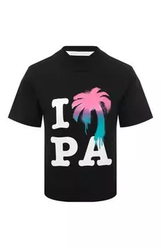 Хлопковая футболка Palm Angels