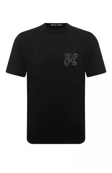 Хлопковая футболка Palm Angels