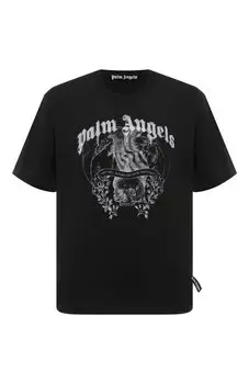 Хлопковая футболка Palm Angels