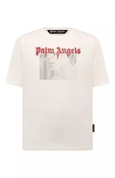 Хлопковая футболка Palm Angels
