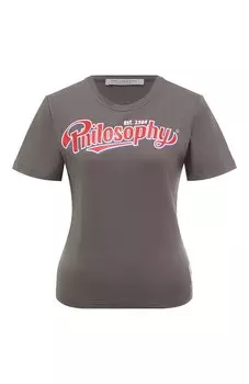 Хлопковая футболка Philosophy di Lorenzo Serafini