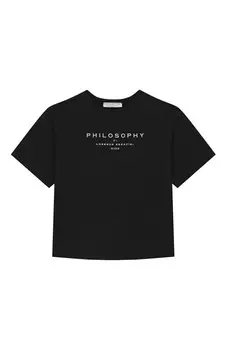 Хлопковая футболка Philosophy di Lorenzo Serafini Kids