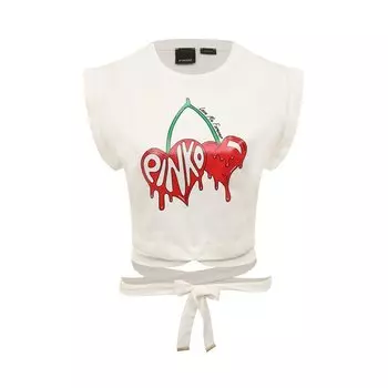 Хлопковая футболка Pinko