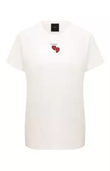 Хлопковая футболка Pinko