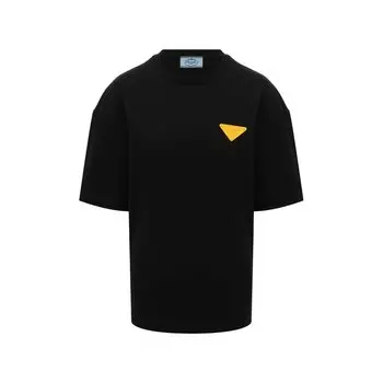 Хлопковая футболка Prada