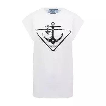 Хлопковая футболка Prada