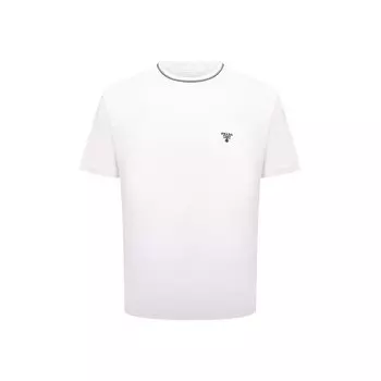 Хлопковая футболка Prada