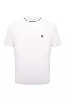 Хлопковая футболка Prada
