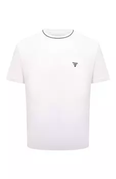 Хлопковая футболка Prada