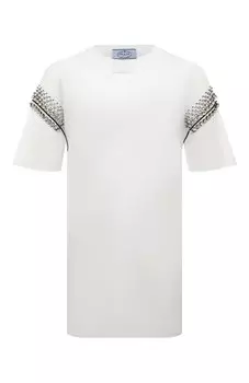 Хлопковая футболка Prada