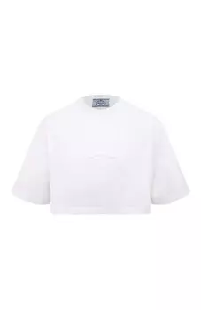 Хлопковая футболка Prada