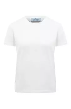 Хлопковая футболка Prada