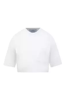 Хлопковая футболка Prada