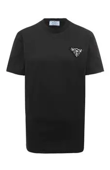 Хлопковая футболка Prada