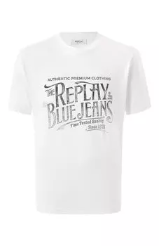 Хлопковая футболка Replay
