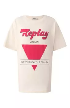 Хлопковая футболка Replay