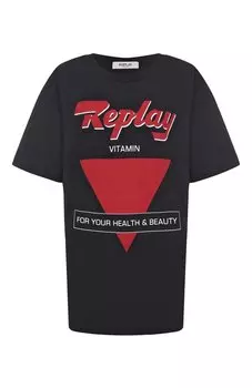 Хлопковая футболка Replay