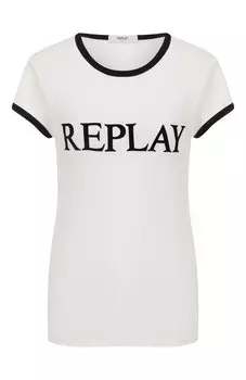 Хлопковая футболка Replay