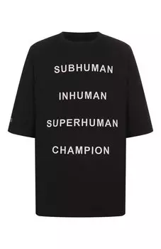 Хлопковая футболка Rick Owens x Champion Rick Owens