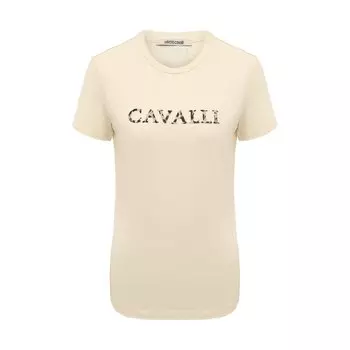Хлопковая футболка Roberto Cavalli