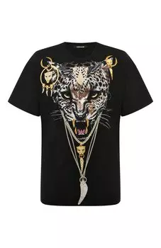 Хлопковая футболка Roberto Cavalli