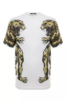 Хлопковая футболка Roberto Cavalli