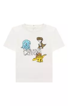 Хлопковая футболка Roberto Cavalli