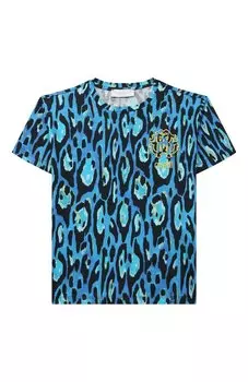 Хлопковая футболка Roberto Cavalli