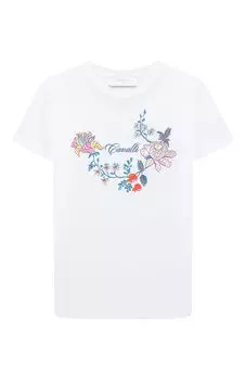 Хлопковая футболка Roberto Cavalli