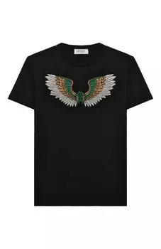 Хлопковая футболка Roberto Cavalli