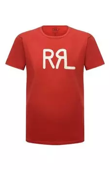 Хлопковая футболка RRL