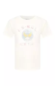 Хлопковая футболка RRL