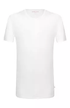 Хлопковая футболка с круглым вырезом Derek Rose