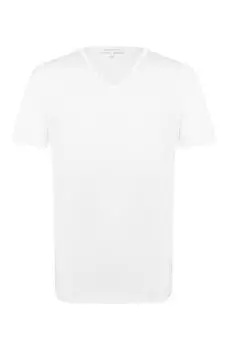 Хлопковая футболка с V-образным вырезом Zegna