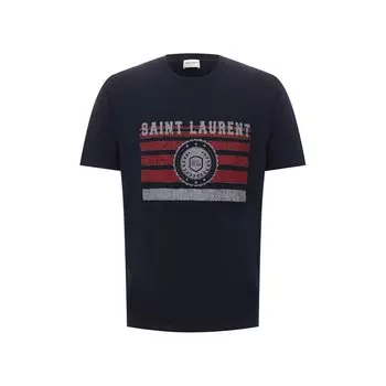 Хлопковая футболка Saint Laurent