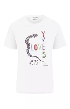 Хлопковая футболка Saint Laurent