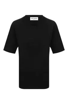 Хлопковая футболка Saint Laurent