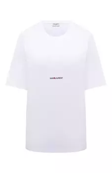 Хлопковая футболка Saint Laurent
