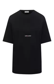 Хлопковая футболка Saint Laurent