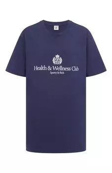 Хлопковая футболка Sporty and Rich