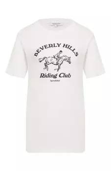 Хлопковая футболка Sporty and Rich