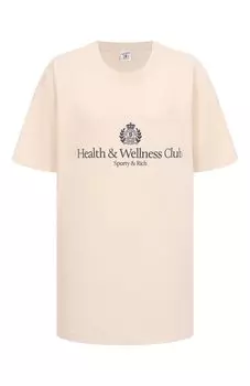 Хлопковая футболка Sporty and Rich