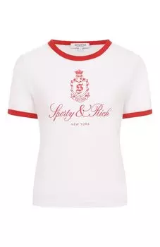 Хлопковая футболка Sporty and Rich