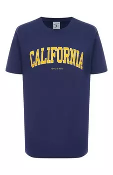 Хлопковая футболка Sporty and Rich