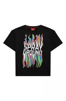 Хлопковая футболка Sprayground