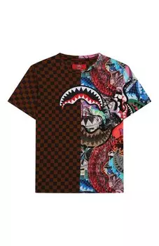 Хлопковая футболка Sprayground