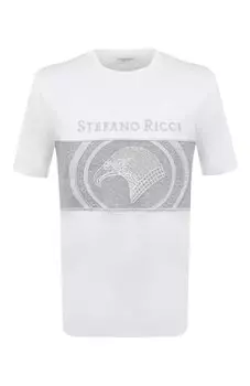 Хлопковая футболка Stefano Ricci